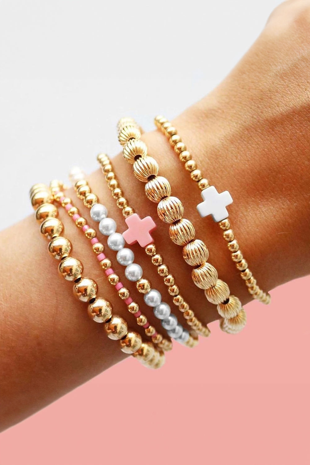 Golden Faith Bracelet Set