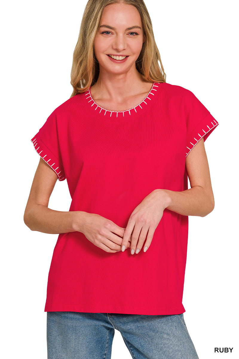 Simply Stitched Top