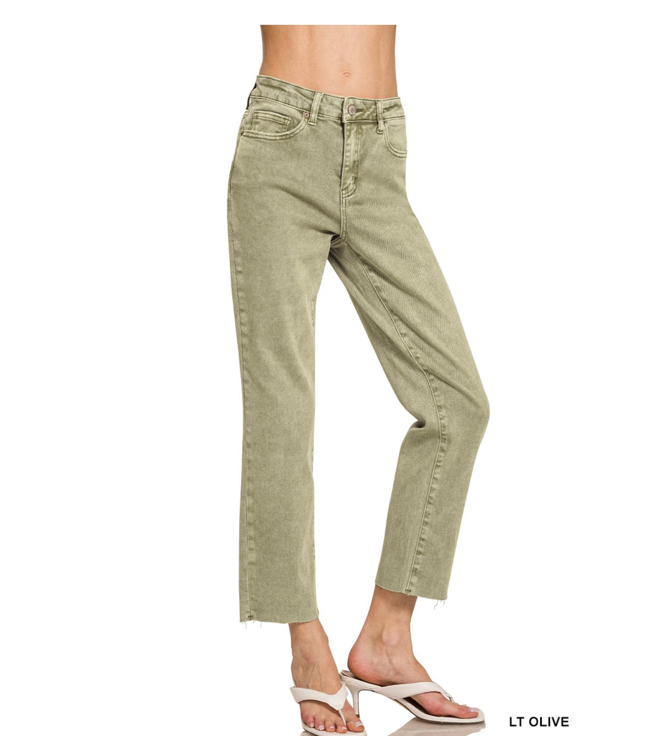Classic Straight Zenana  Crop Pants