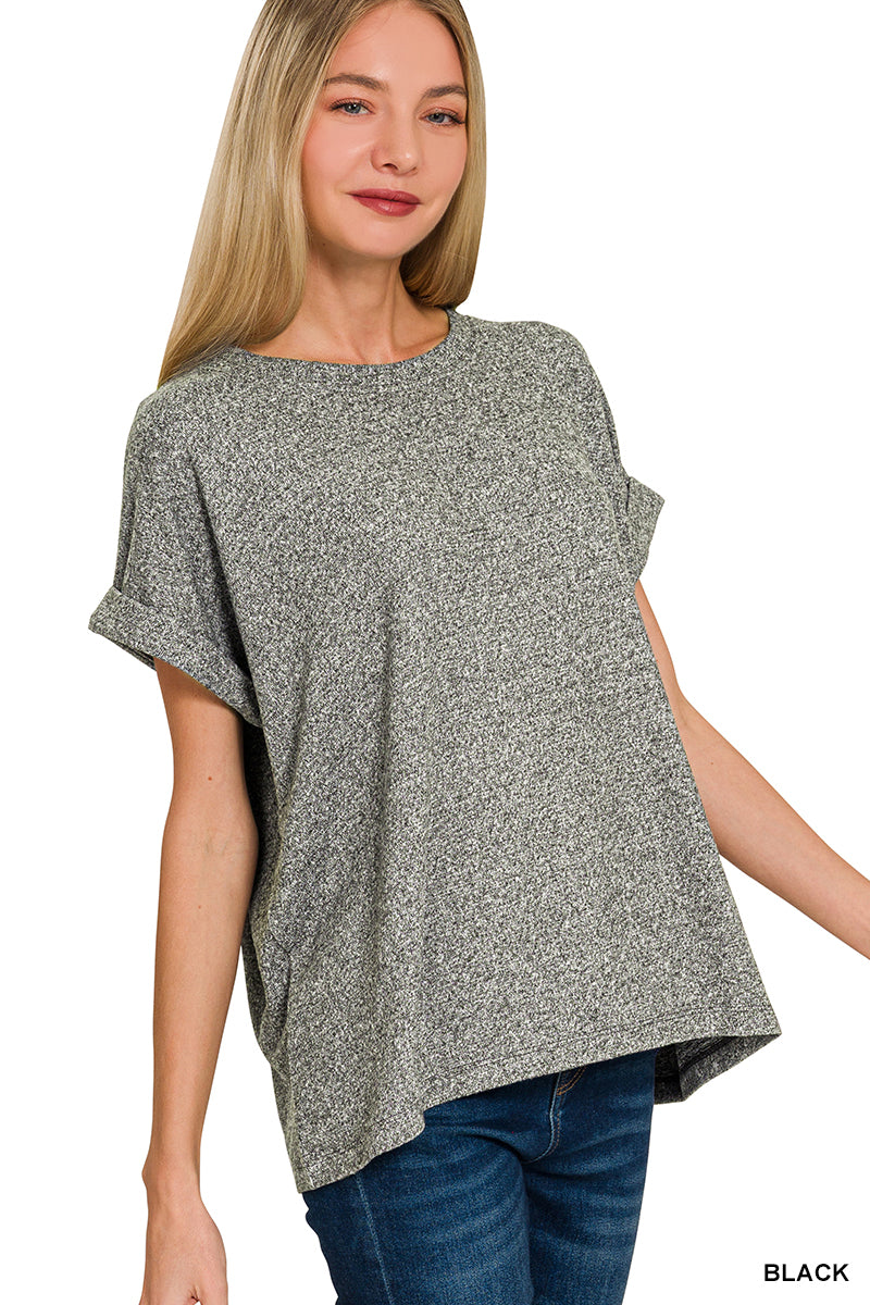 Relaxed Melange Top