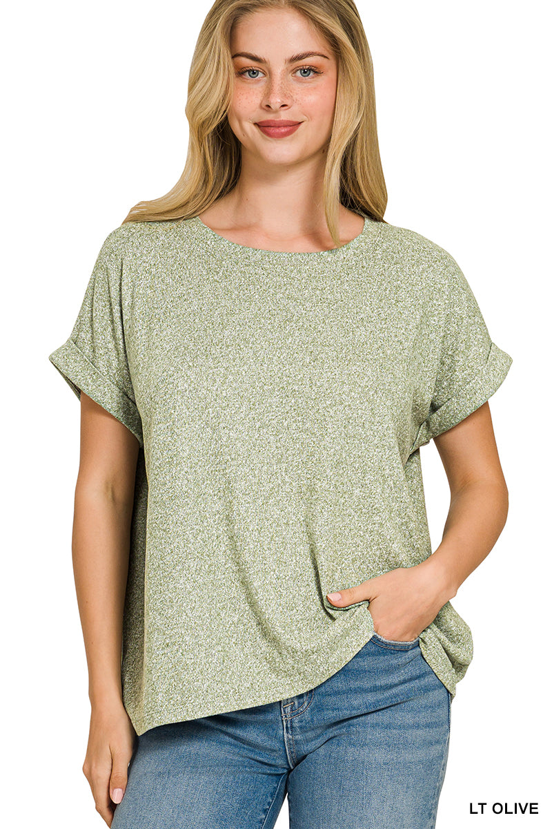 Relaxed Melange Top