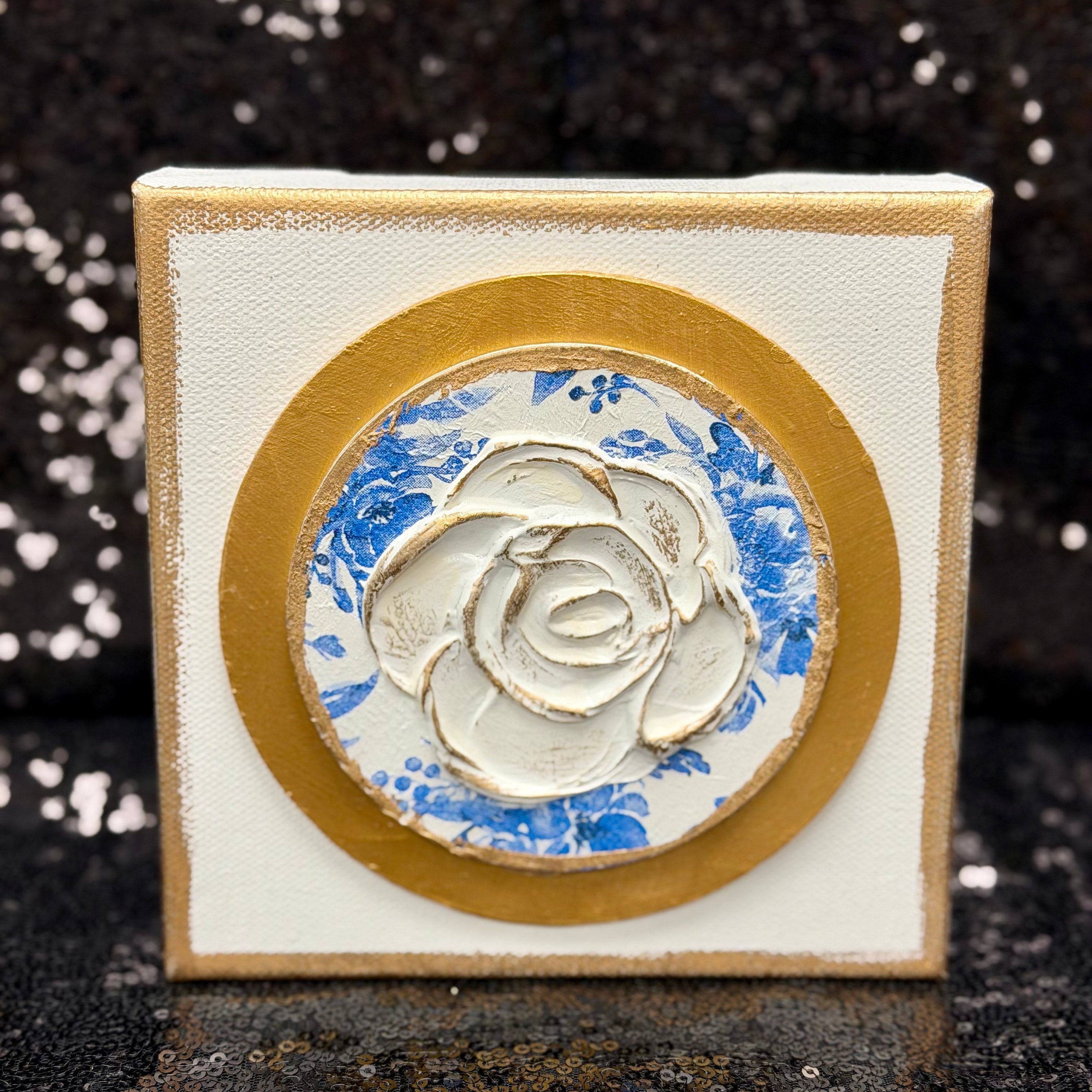 Chinoiserie Rose Canvas