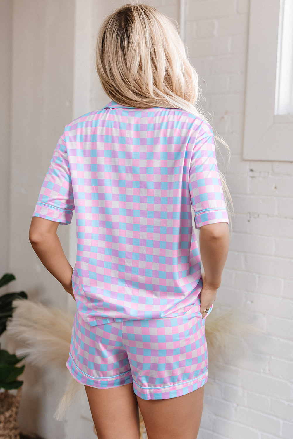 Checkered Pajama Set