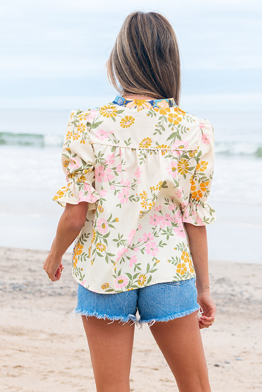 Wildflower Boho Crochet Blouse