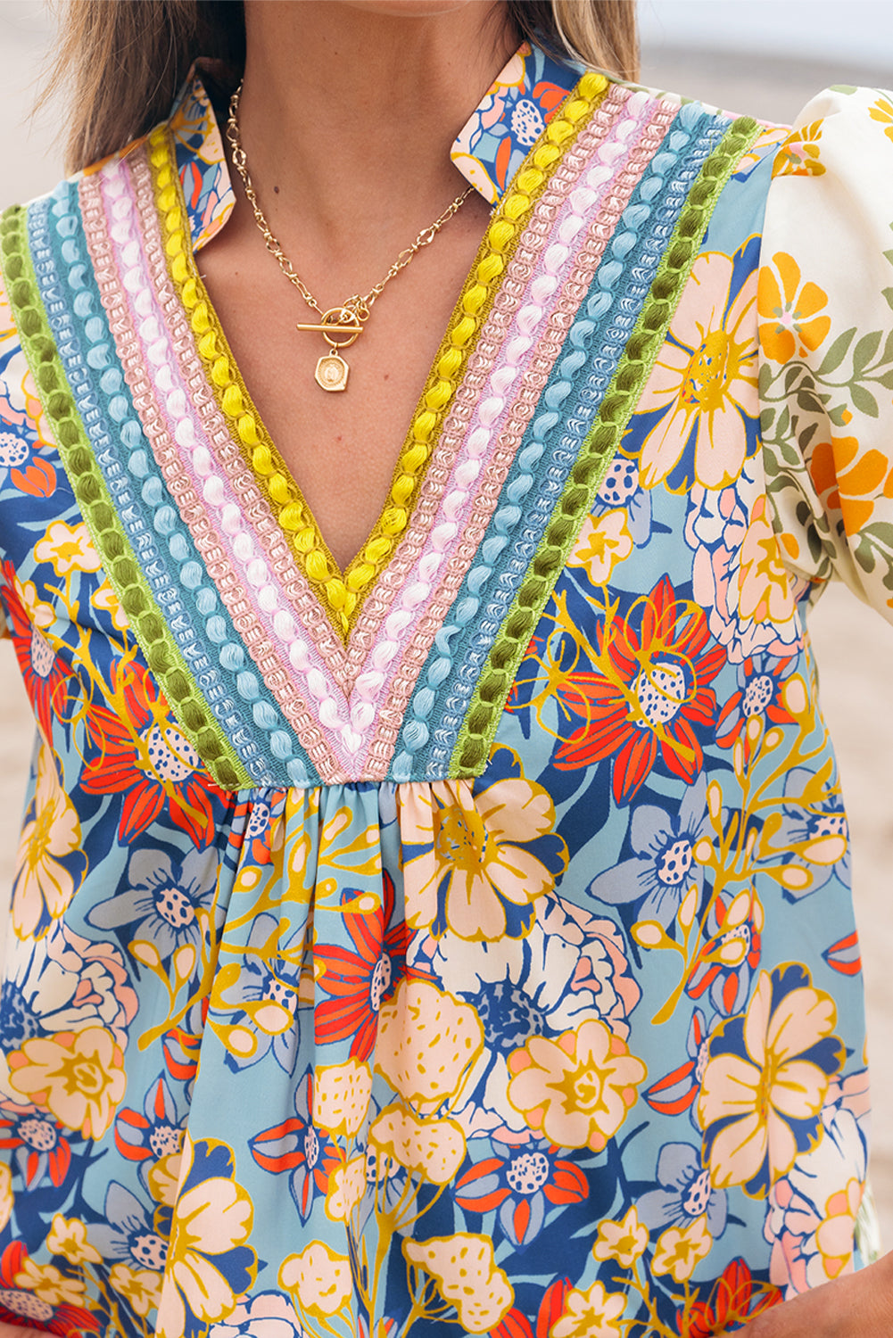 Wildflower Boho Crochet Blouse