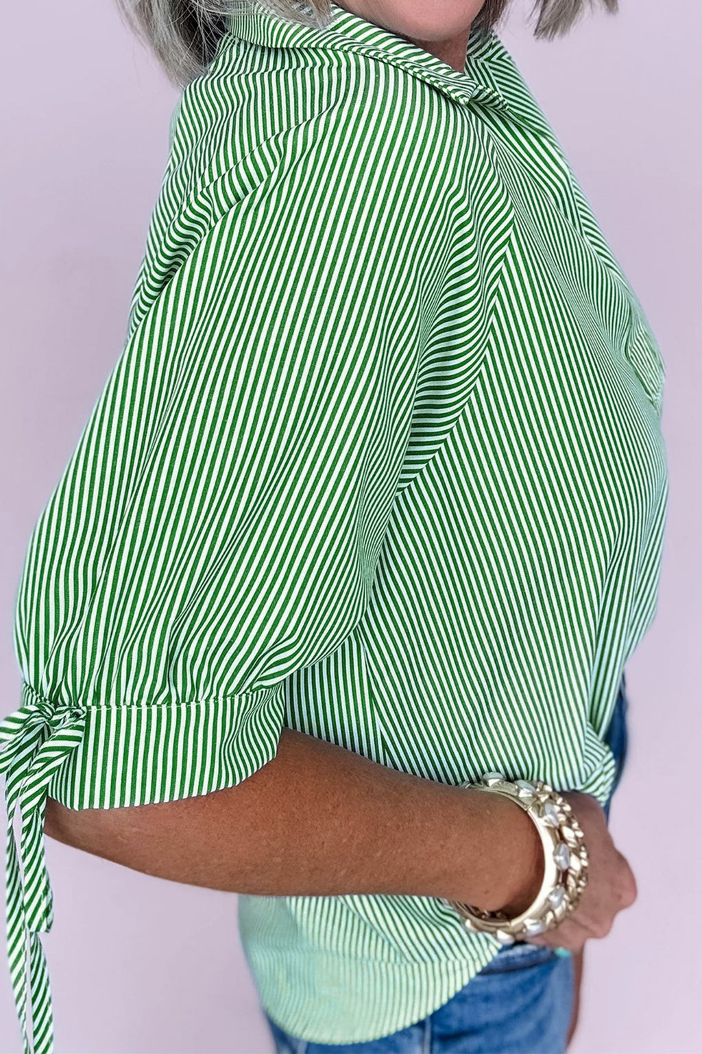 The Greenline Split Neck Top
