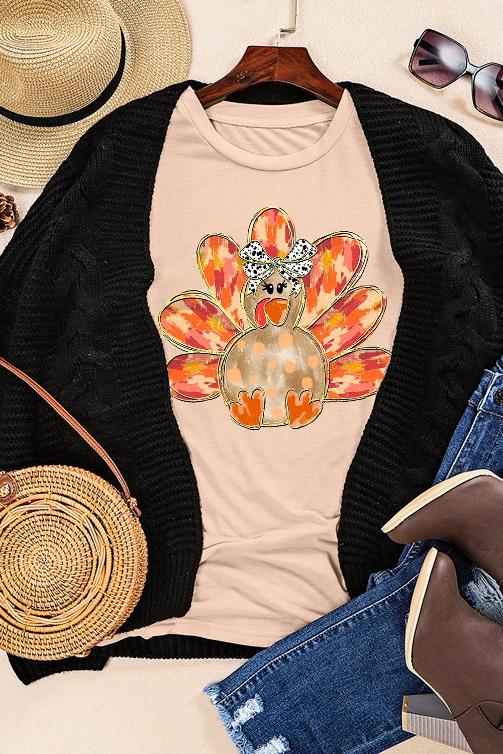 Gobble & Grace Bow Tee