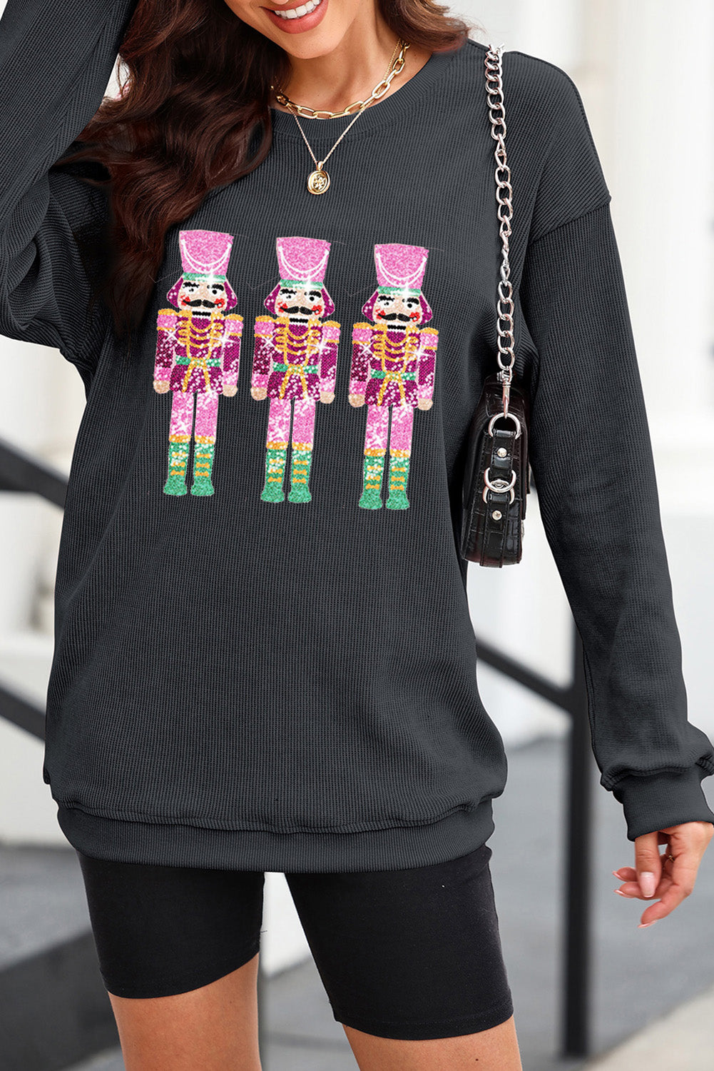 Holiday Sparkle Nutcracker Sweatshirt