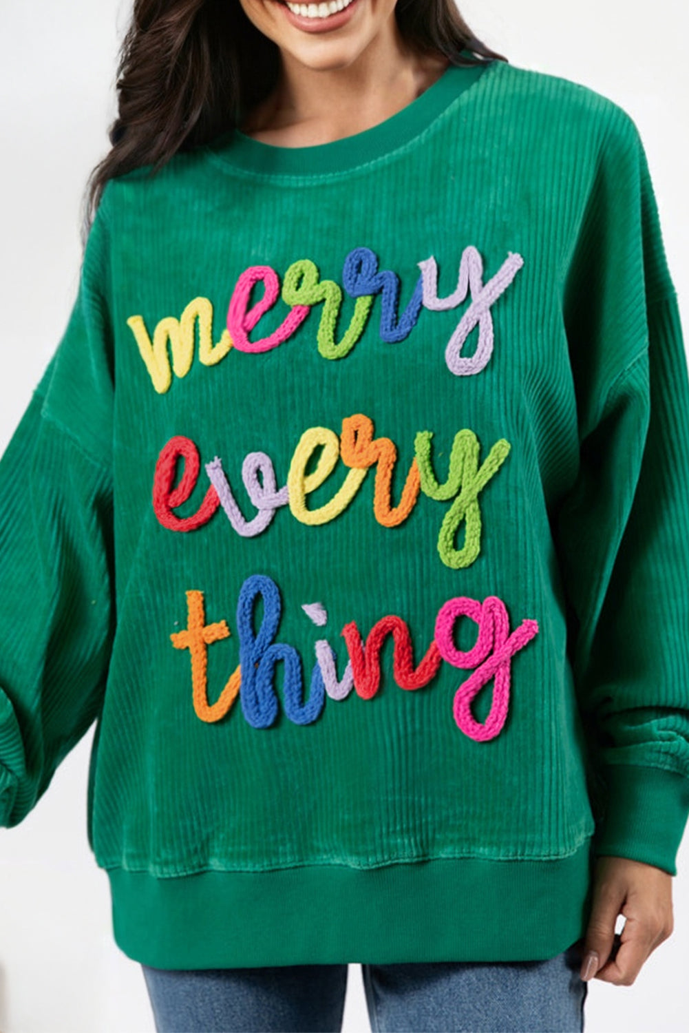 Merry Little Thing Corded Sweatshirt
