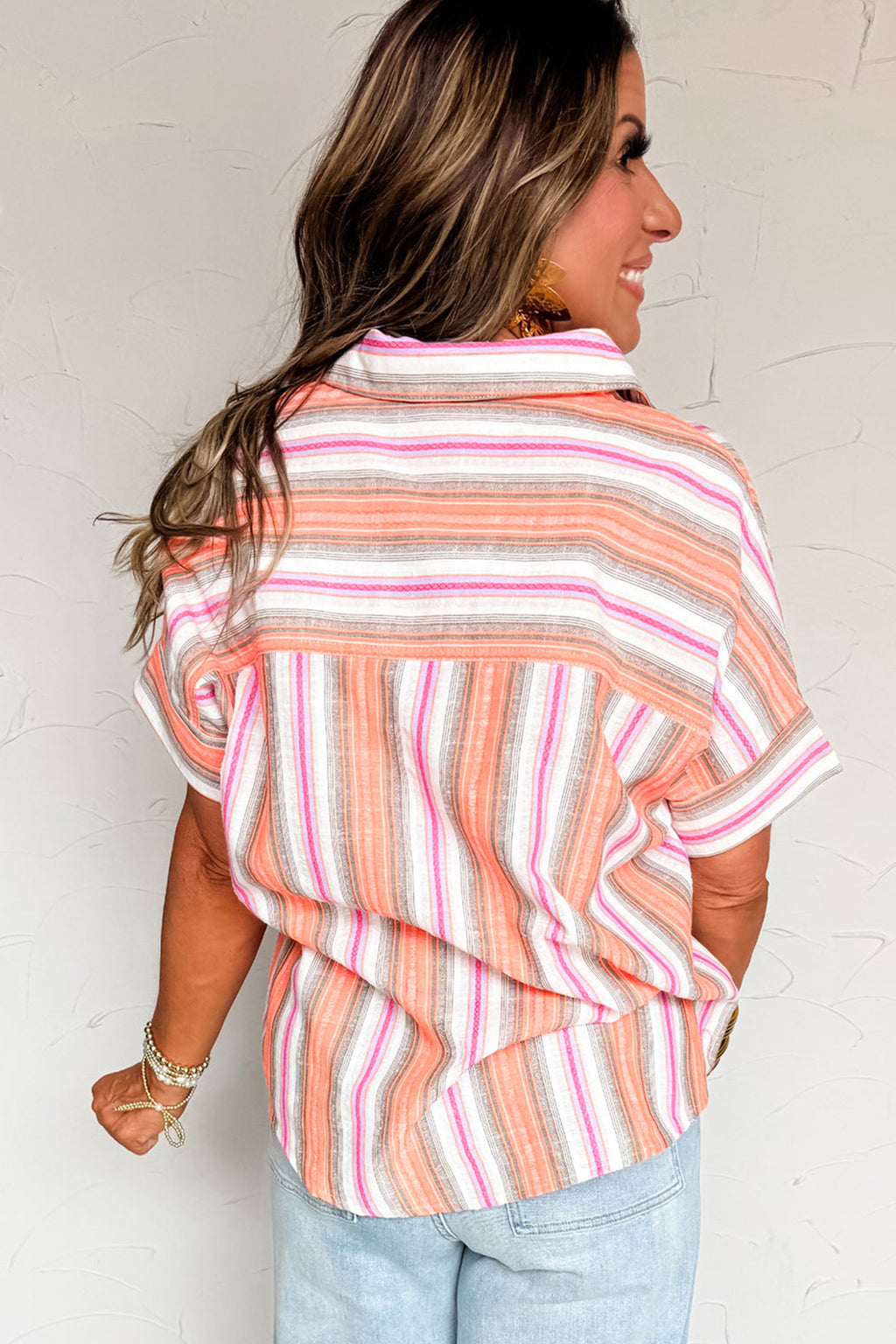 The Sunny Stripe Button-Up