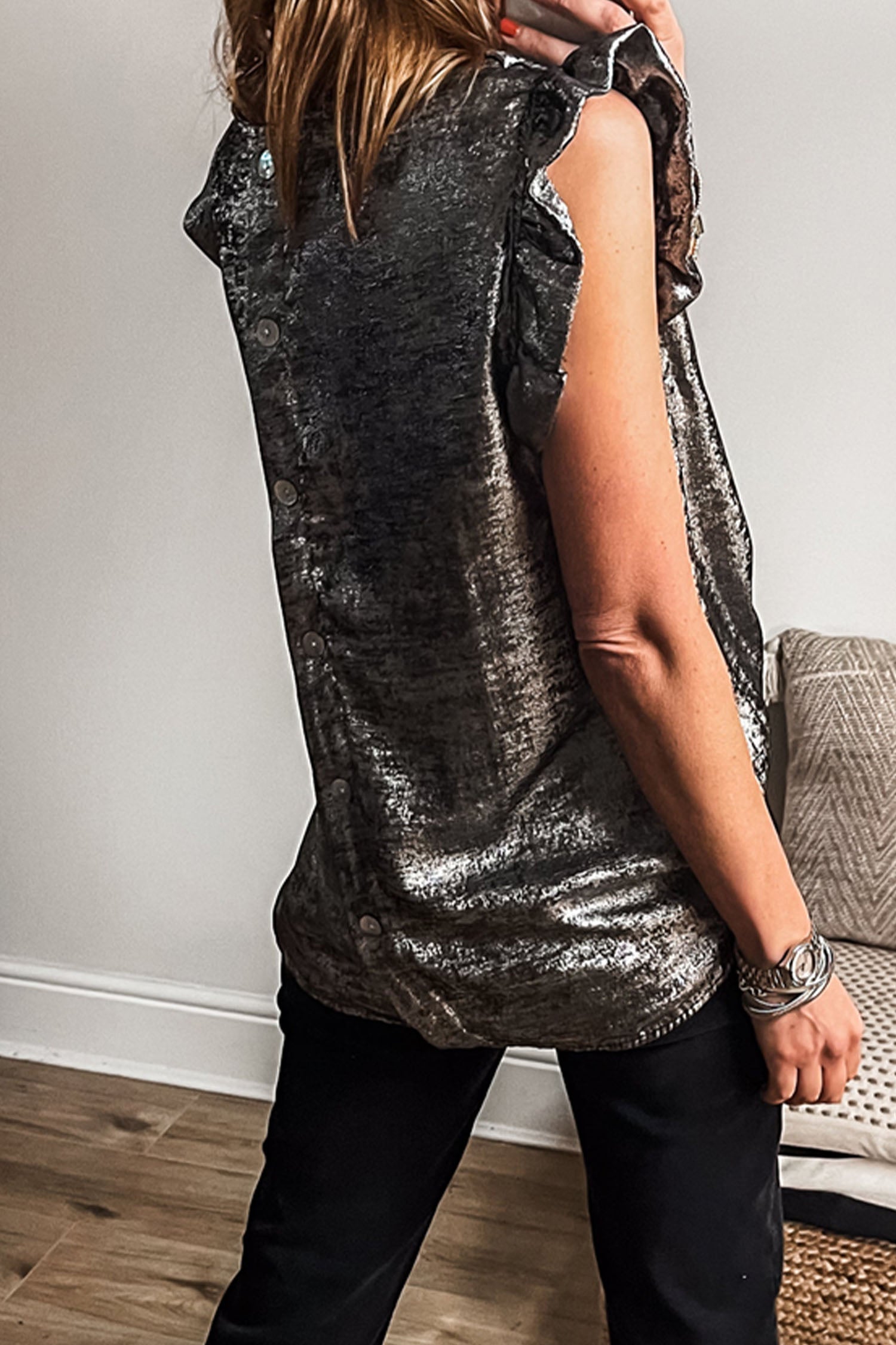 After Dark Metallic Top