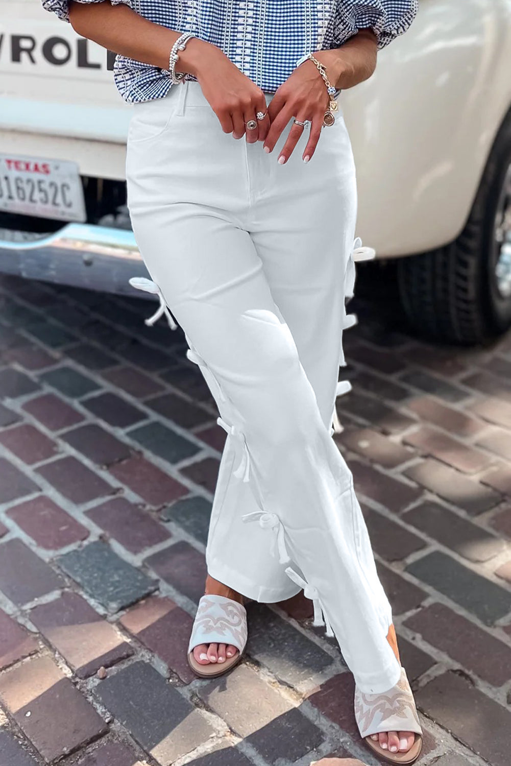 The Graceful Bow Straight Jeans