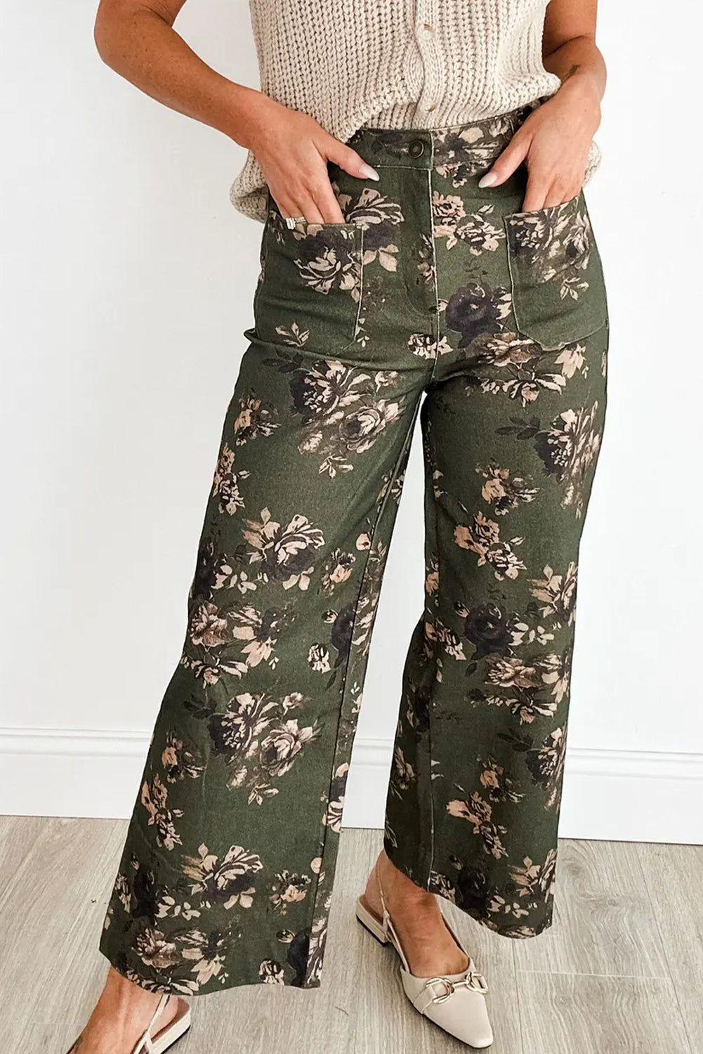 Wild Olive Floral Jeans