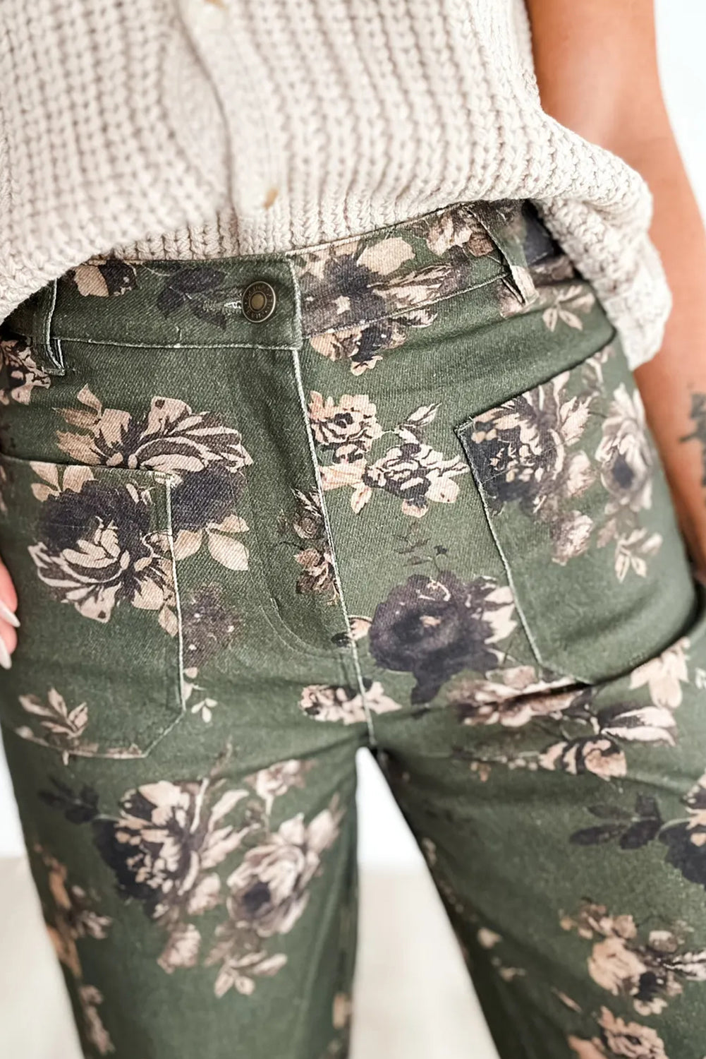 Wild Olive Floral Jeans