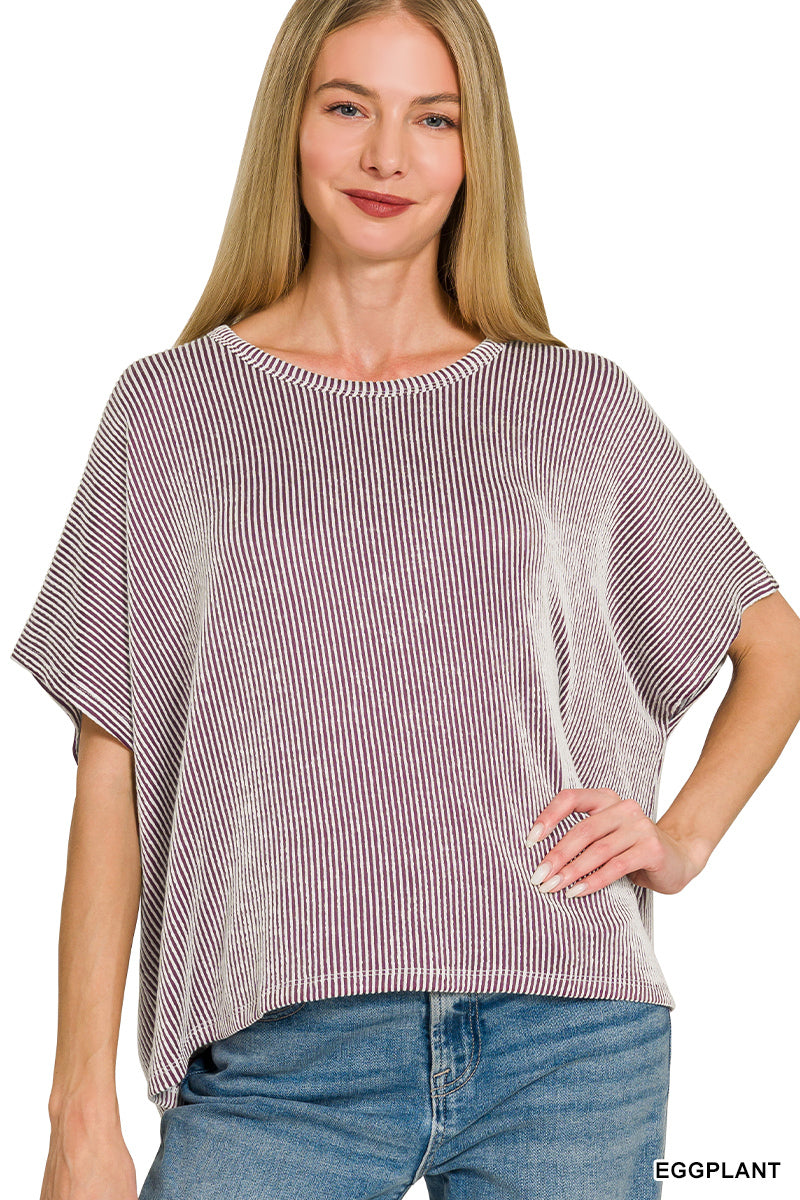 Relaxed Ribbed Top
