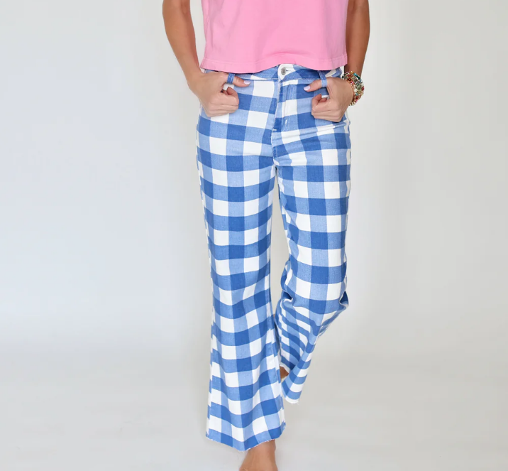 Daydream Gingham Denim Pant
