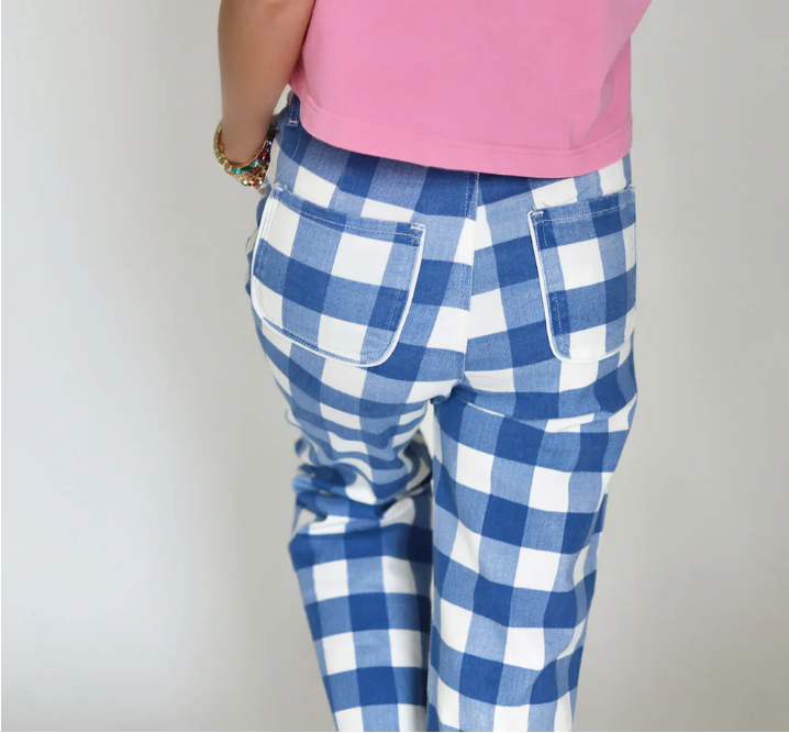 Daydream Gingham Denim Pant
