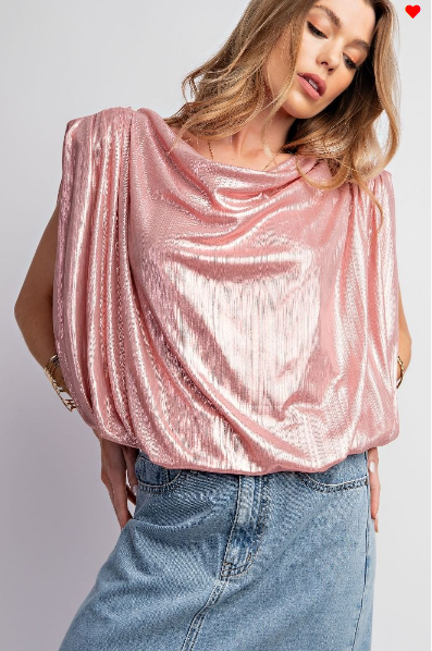 Shimmer Satin Top