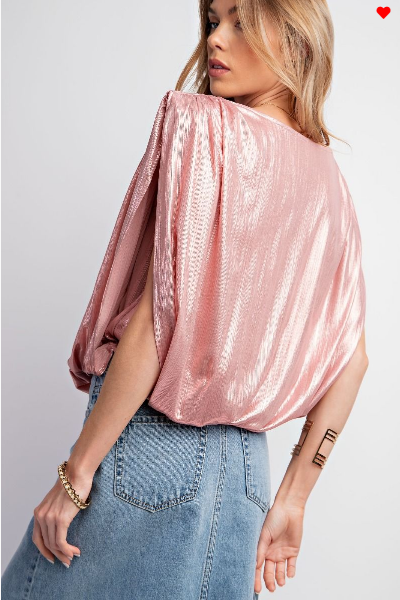 Shimmer Satin Top
