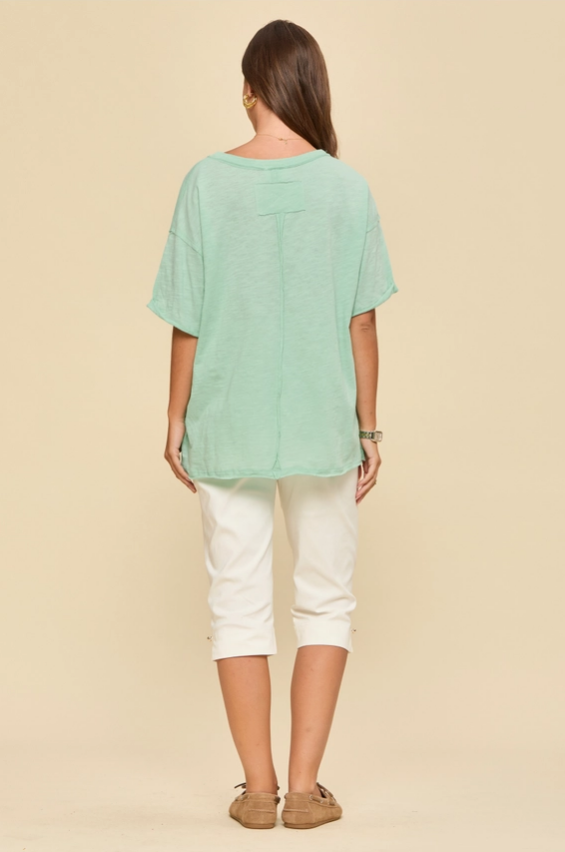 Perfect Day Cotton Tee - Mint