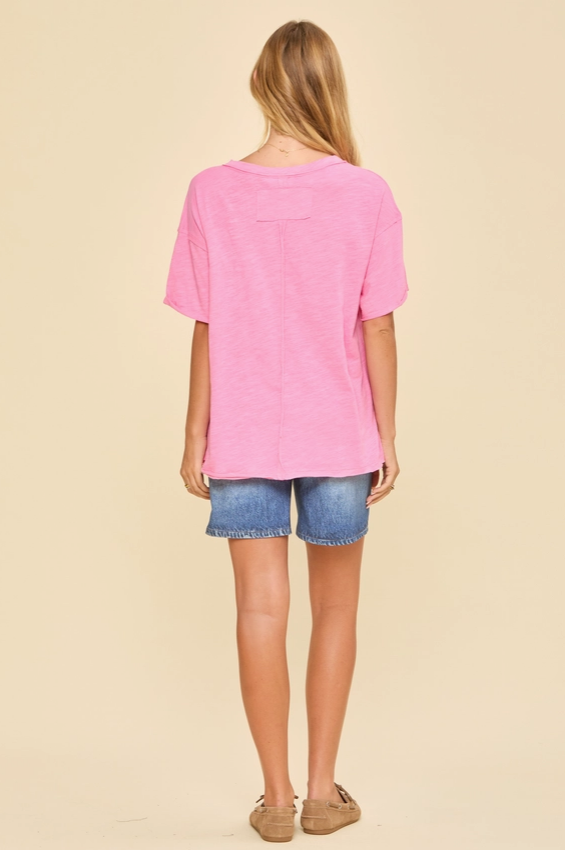Perfect Day Cotton Tee - Pink