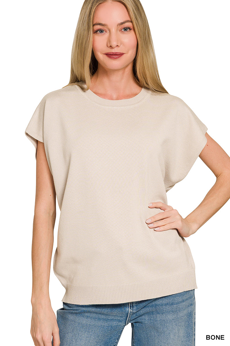 Round Neck Sweater Top