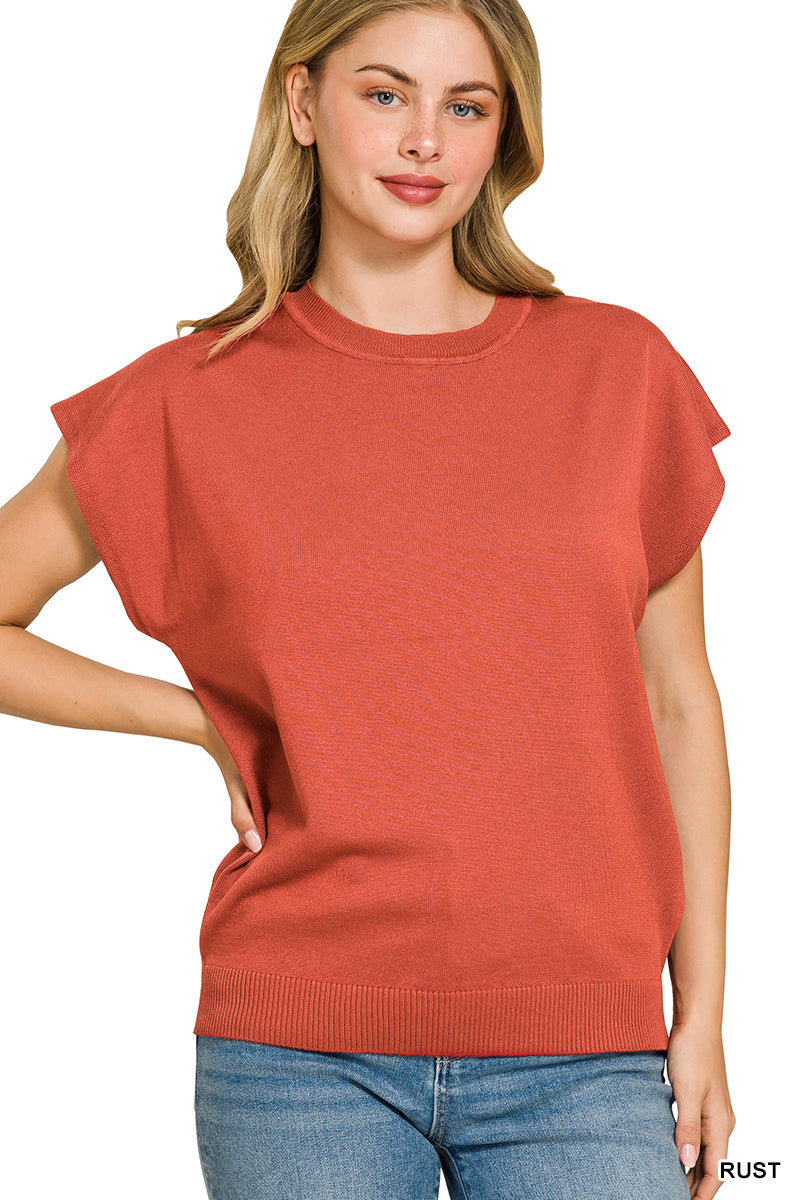 Round Neck Sweater Top